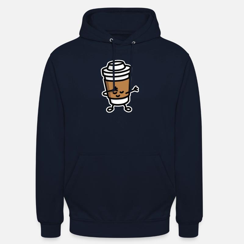 Dab / dabbing cardboard coffee cup - Sweat-shirt à capuche unisexe - marine