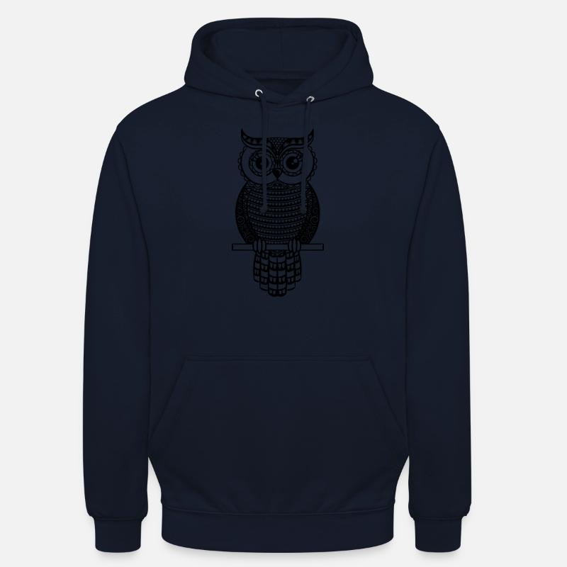 Eule Mandala Eule - Unisex Hoodie - Navy