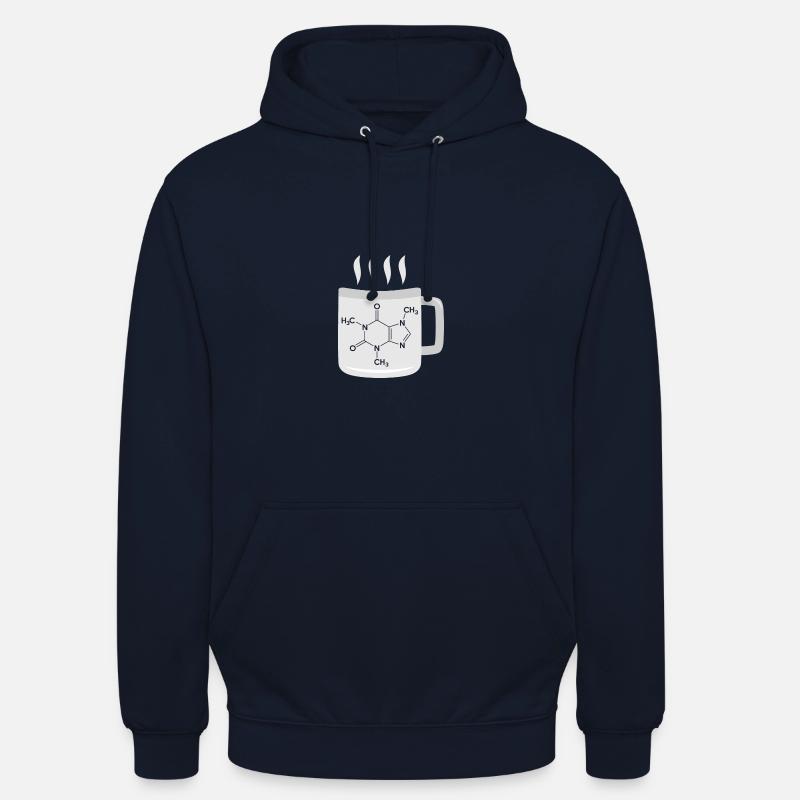 Chimie Molécule De Caféine - Sweat-shirt à capuche unisexe - marine