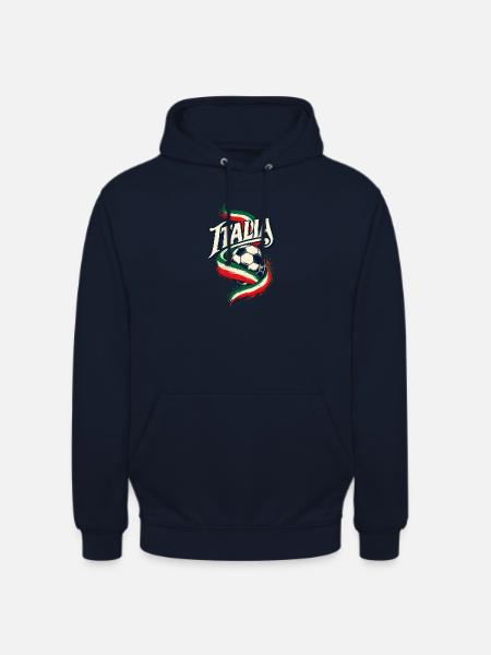 Italien Fußball - Unisex Hoodie - Navy