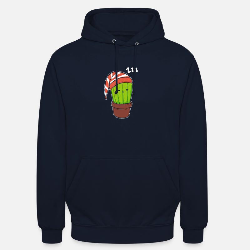 Sleeping Cactus Hyperomnia Cadeau - Sweat-shirt à capuche unisexe - marine