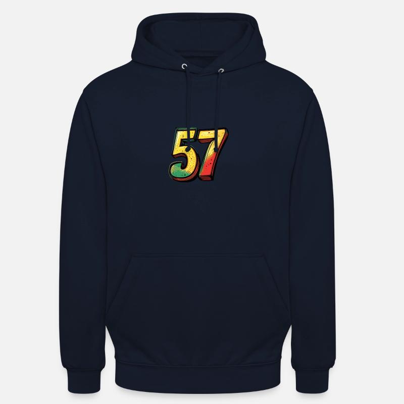 Bande dessinée 57 numéros - Sweat-shirt à capuche unisexe - marine