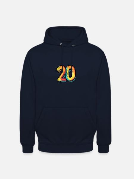 20 Zahl Comic - Unisex Hoodie - Navy