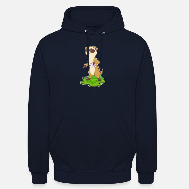 Enveloppe de suricate - Sweat-shirt à capuche unisexe - marine