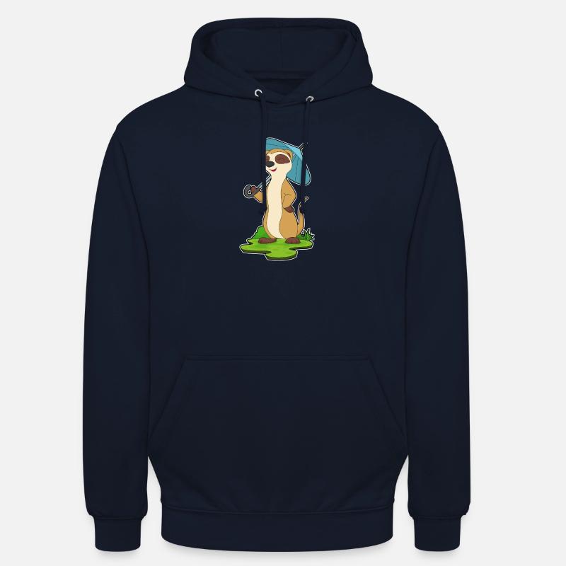 Erdmännchen Regenschirm - Unisex Hoodie - Navy