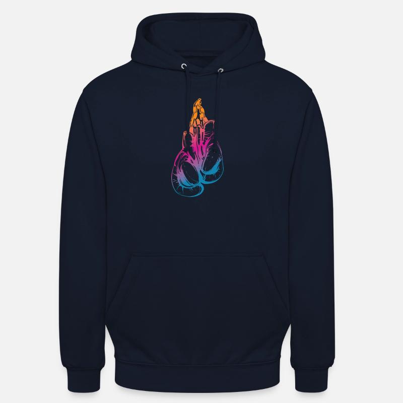 Gants de boxe Boxe - Sweat-shirt à capuche unisexe - marine