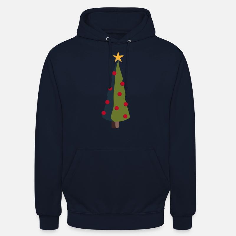arbre de Noël - Sweat-shirt à capuche unisexe - marine