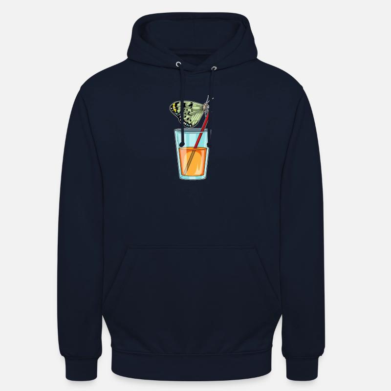 Jus de papillon - Sweat-shirt à capuche unisexe - marine