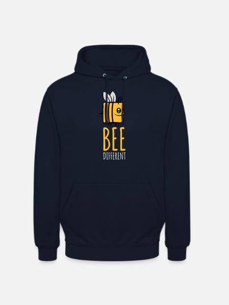 bee different Spruch Quote - Unisex Hoodie - navy