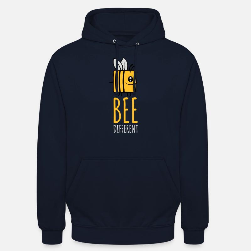 bee different Spruch Zitat - Unisex Hoodie - Navy