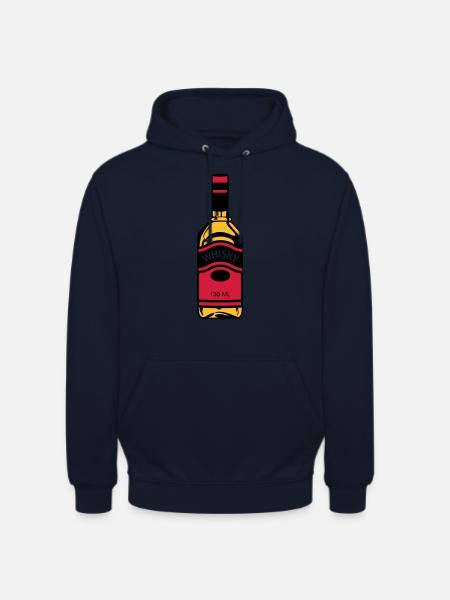 Whisky-Flasche - Unisex Hoodie - Navy