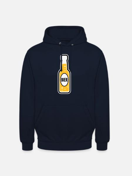 Bierflasche (Bier / Bierchen / POS 3C) - Unisex Hoodie - Navy