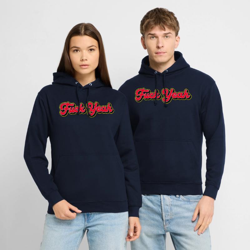Verdammt ja, 3D Red Script Unisex Hoodie