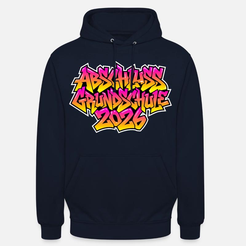 Elementary School Graduation 2026 Graffiti - Unisex Hoodie - navy