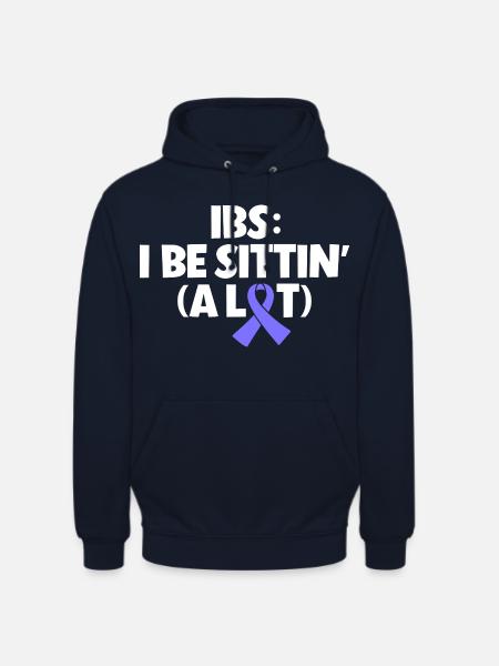 Reizdarm Humor - Viel Sitzen - Unisex Hoodie - Navy