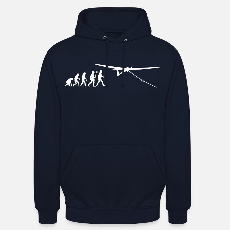 evolution gliding glider pilot - Unisex Hoodie - navy