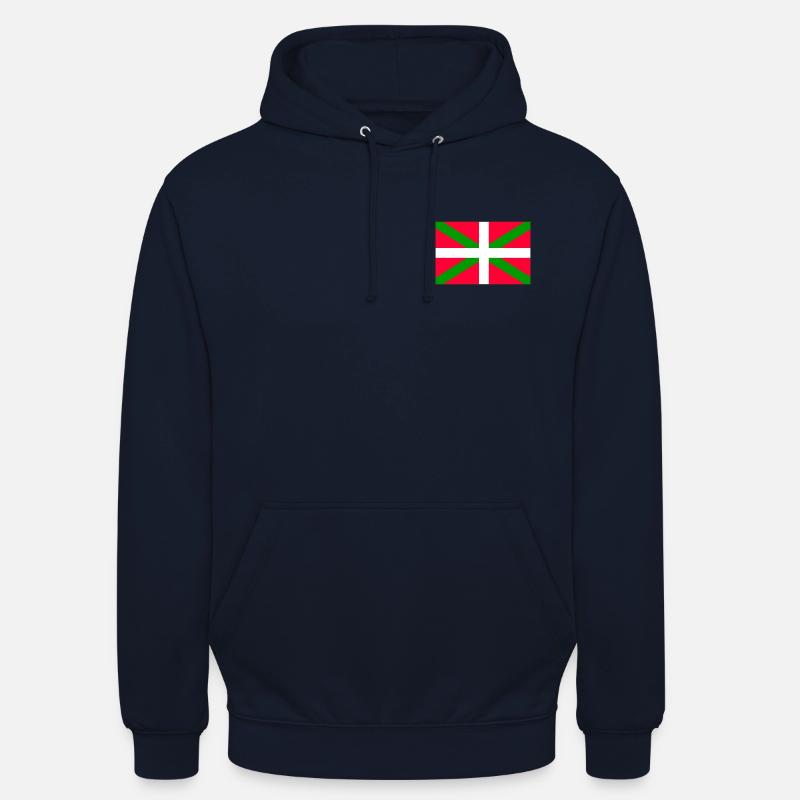 Drapeau basque - Sweat-shirt à capuche unisexe - marine