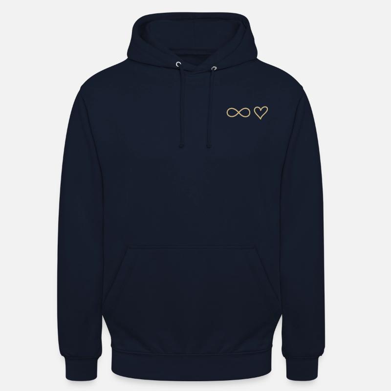 L’AMOUR DE L’INFINI - Sweat-shirt à capuche unisexe - marine