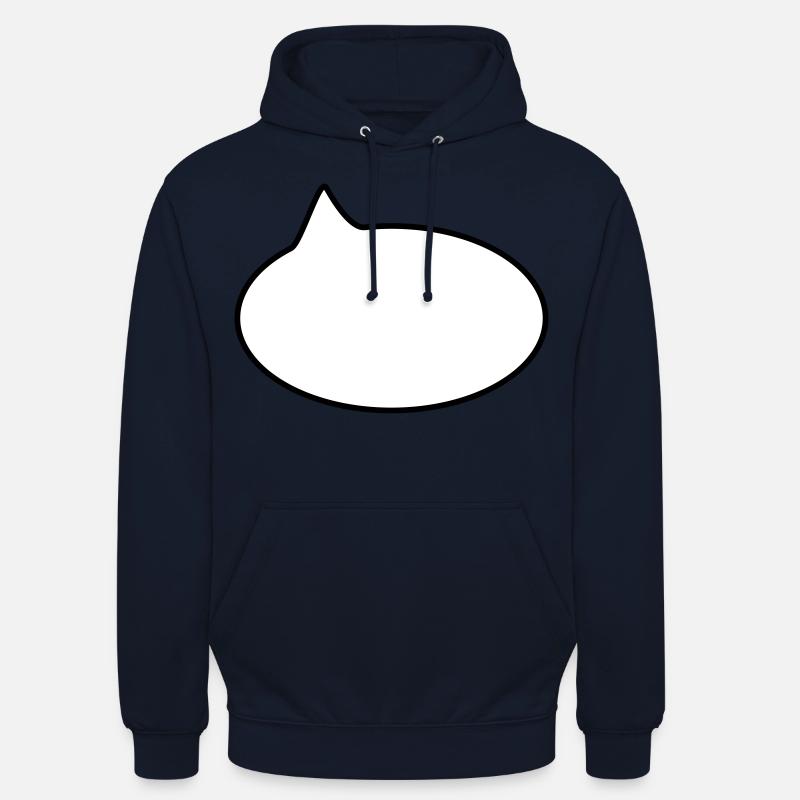 Ballon / / dessin animé / / dire / / déclaration - Sweat-shirt à capuche unisexe - marine