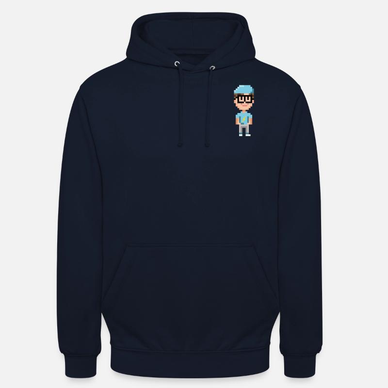 PIXELFIGUR BLAU - BLITZ - Unisex Hoodie - Navy