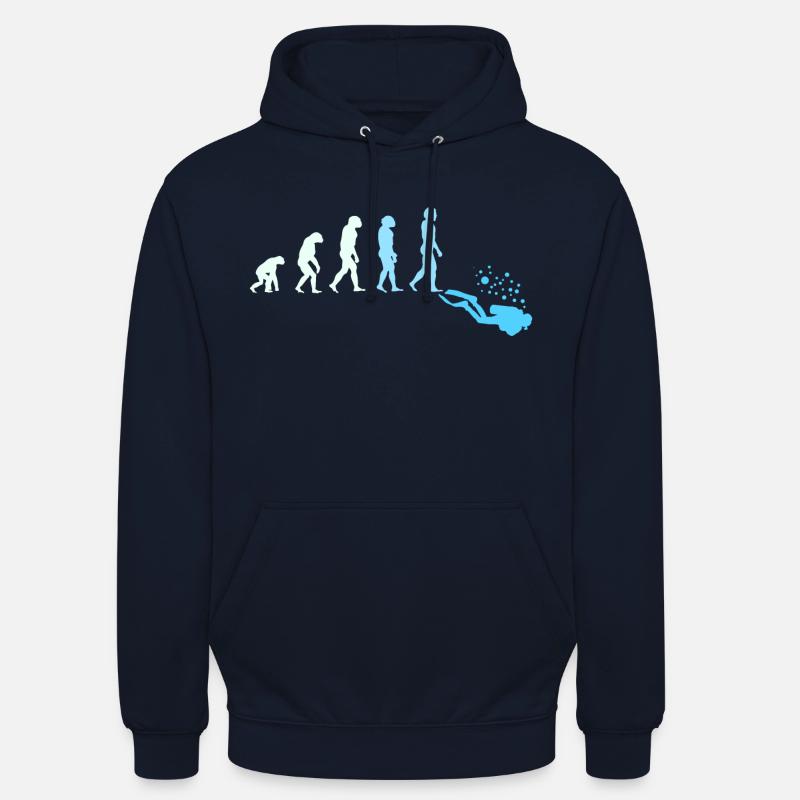 Plongée I Plongée I Evolution - Sweat-shirt à capuche unisexe - marine