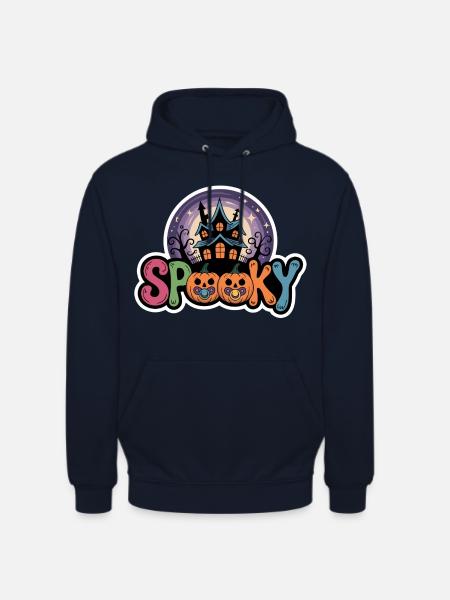 Spukhaus Halloween Motif - Unisex Hoodie - Navy