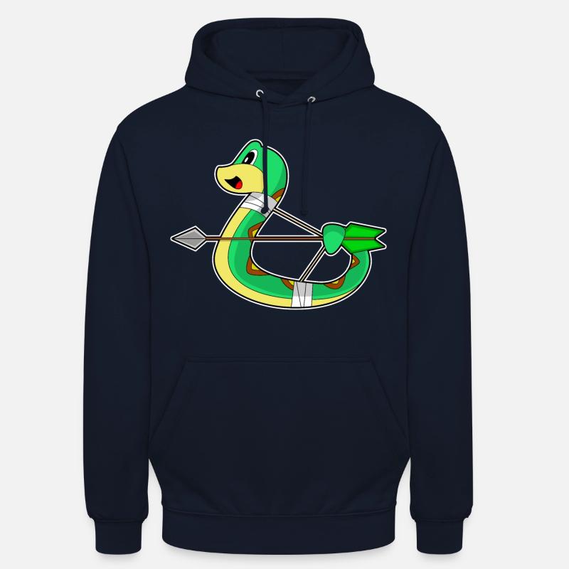 Arc d’archer serpent - Sweat-shirt à capuche unisexe - marine