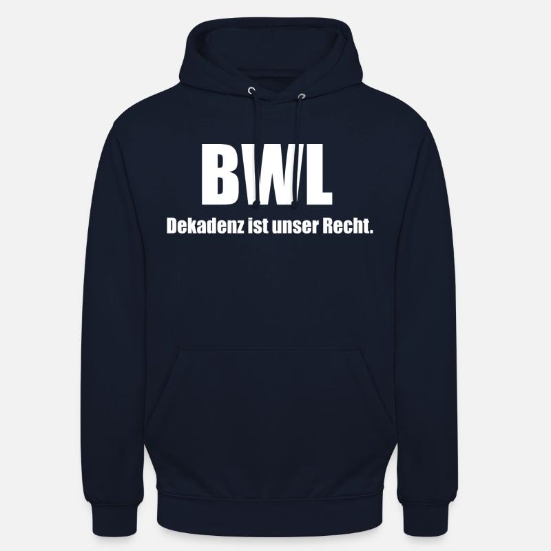 Dekadenz BWL - Unisex Hoodie - Navy