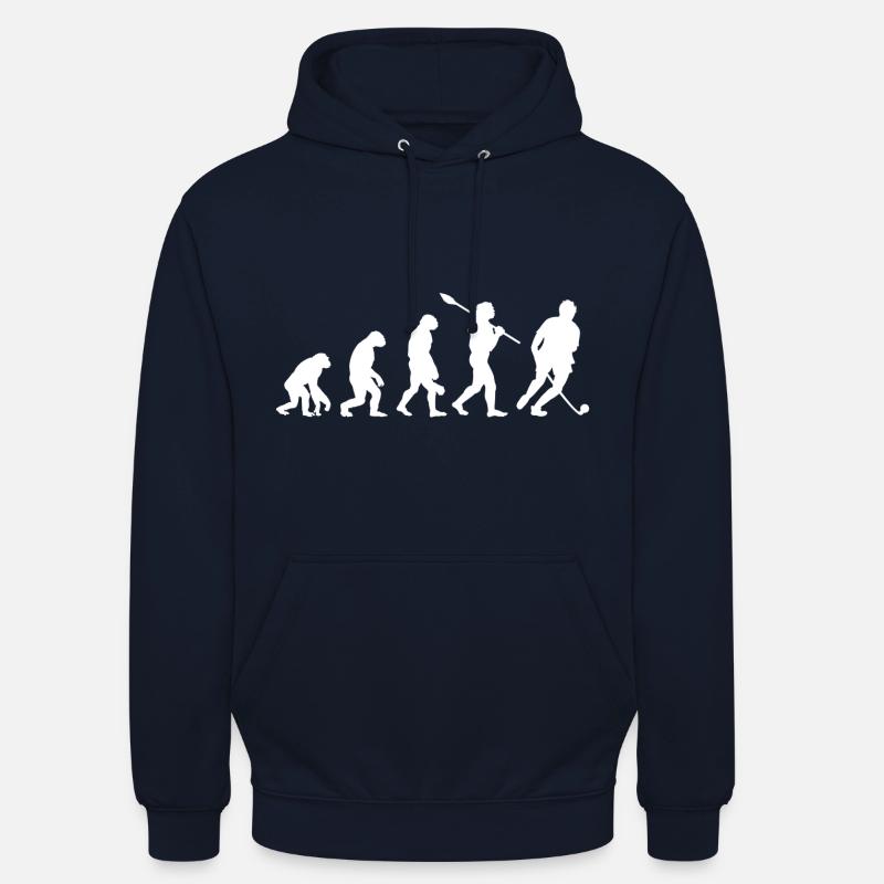 Evolution du hockey - Sweat-shirt à capuche unisexe - marine
