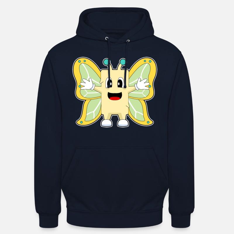 Beurre de papillon - Sweat-shirt à capuche unisexe - marine