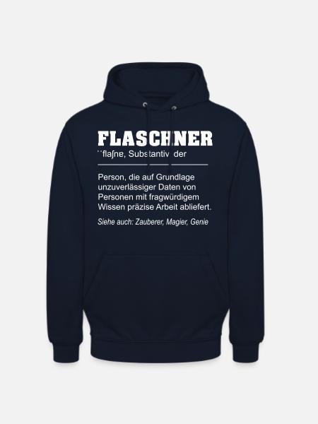 Flaschner lustige Definition - Unisex Hoodie - Navy
