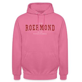 Roermond - Unisex Hoodie - pink - Front - Alina (178cm) & Michal (187cm)