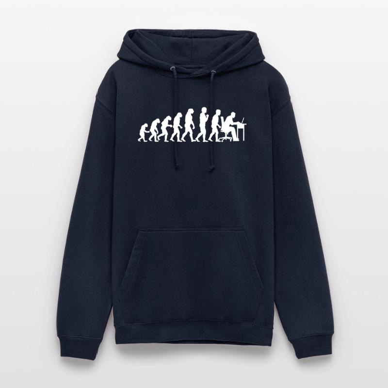 Evolution Technicien Informatique Programmation Nerd Sweat-shirt à capuche unisexe