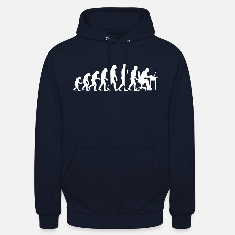 Evolution Computertechniker Nerd Programmierung - Unisex Hoodie - Navy