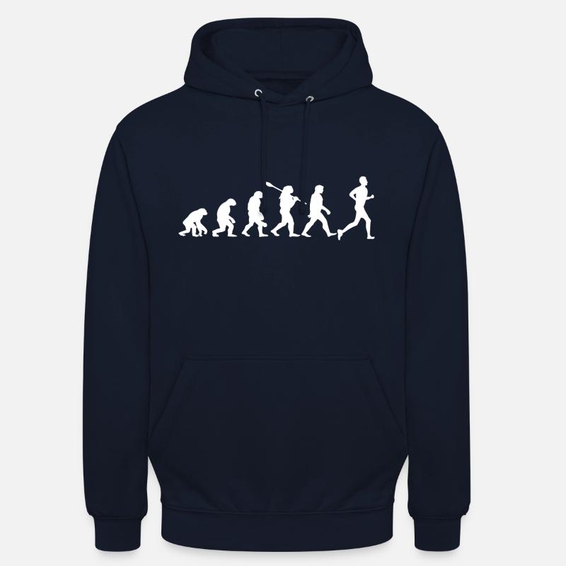 Evolution du marathon - Sweat-shirt à capuche unisexe - marine