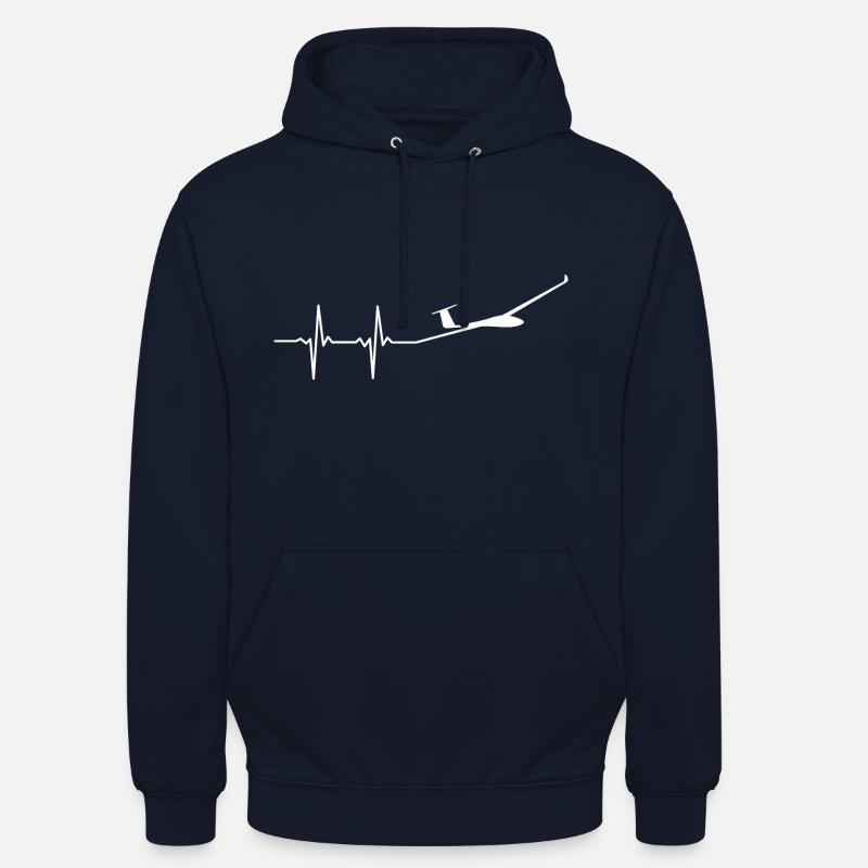 Planeur planeur - Sweat-shirt à capuche unisexe - marine