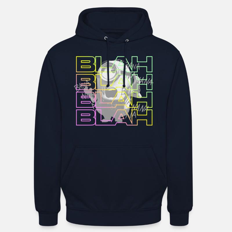 Secuaces Stuart Blah Blah Blah Blah - Sudadera con capucha unisex - azul marino