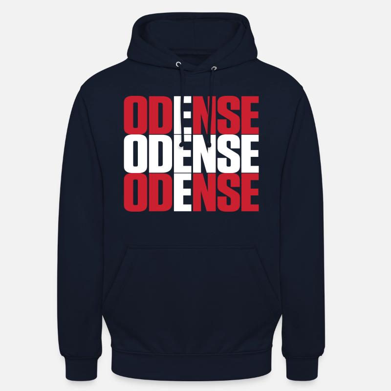 Odense Danemark Drapeau - Sweat-shirt à capuche unisexe - marine