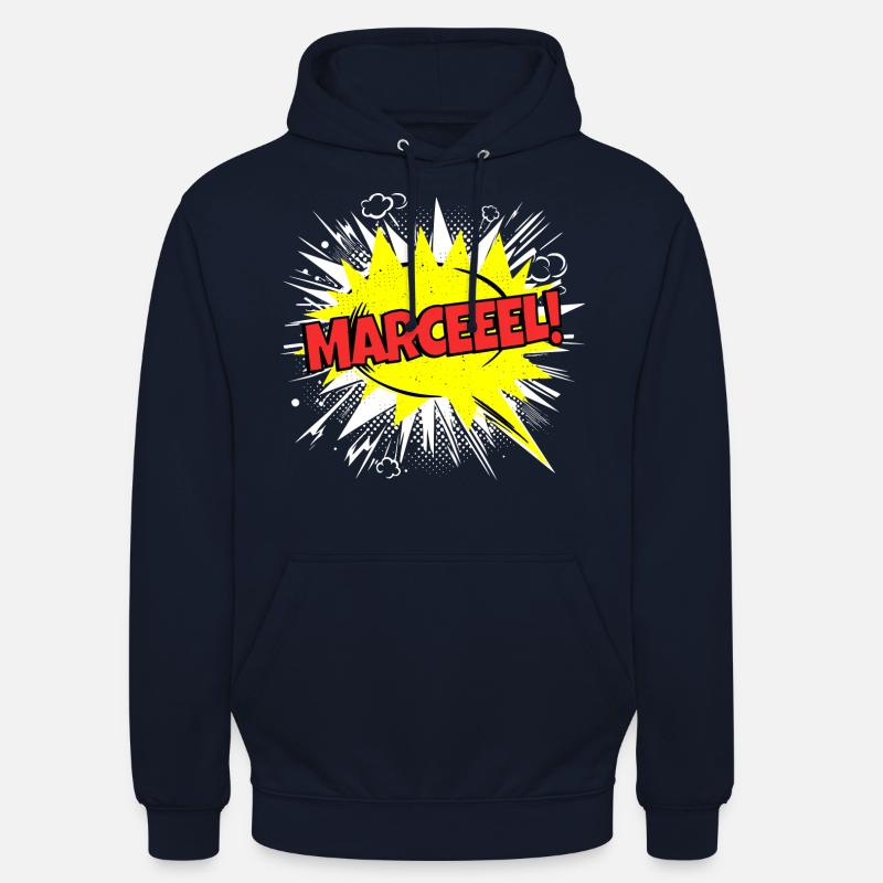 Marcel Navn Sjov tale Bubble Marceeel! - Hættetrøje unisex - marineblå