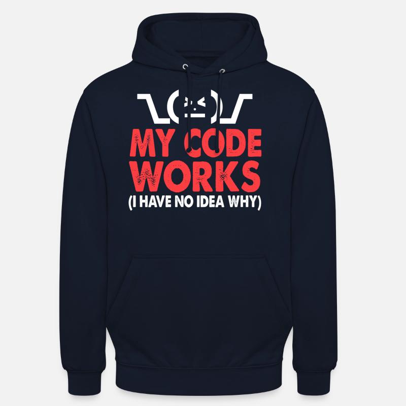 Code - Unisex Hoodie - Navy
