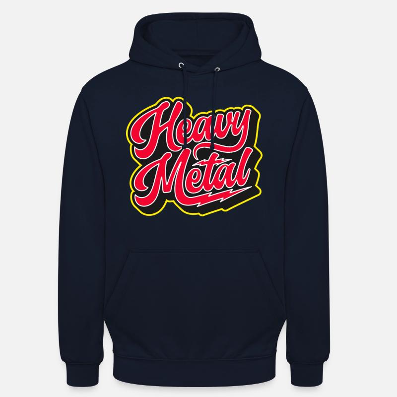 Heavy Metal Bold 3D Script - Sweat-shirt à capuche unisexe - marine