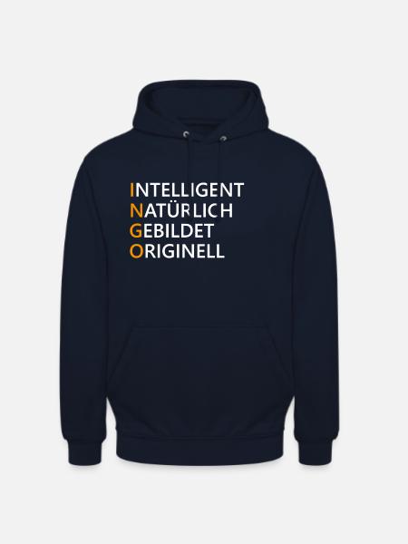 Ingo Name Geschenk - Unisex Hoodie - Navy
