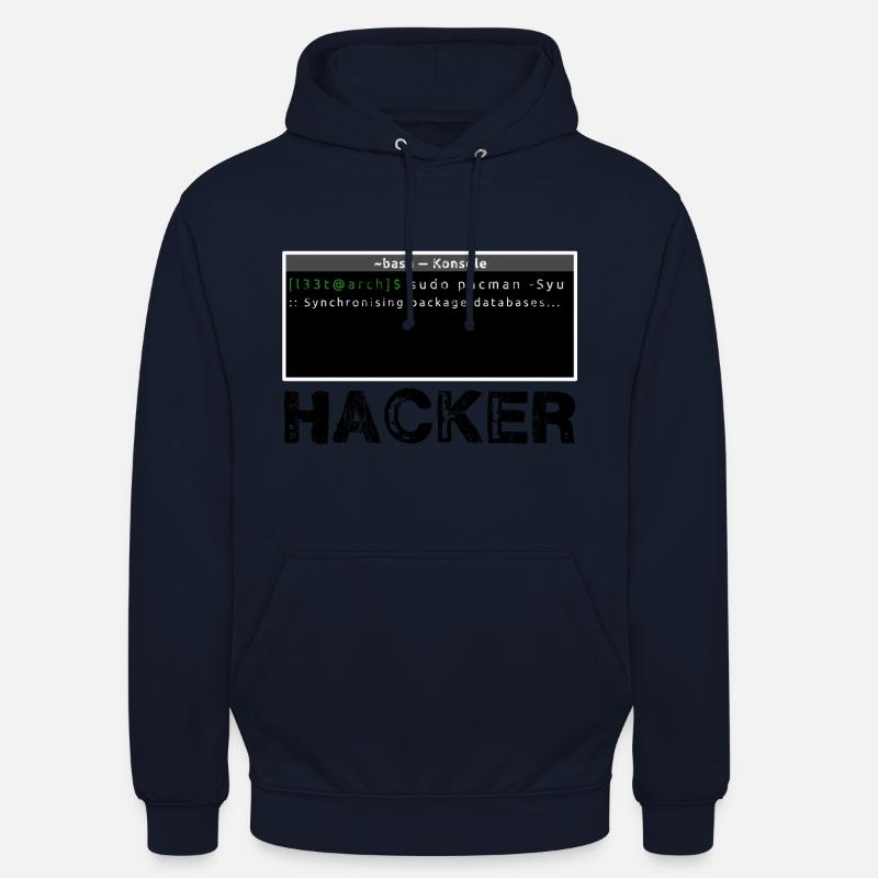 Hacker Linux - Unisex Hoodie - Navy