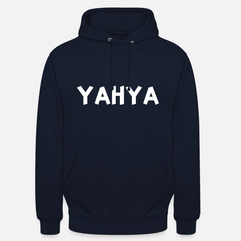 Yahya - Sweat-shirt à capuche unisexe - marine