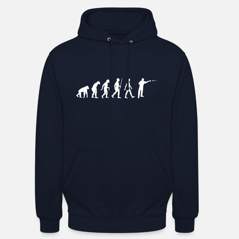 Darts Evolution Dart - Unisex Hoodie - Navy