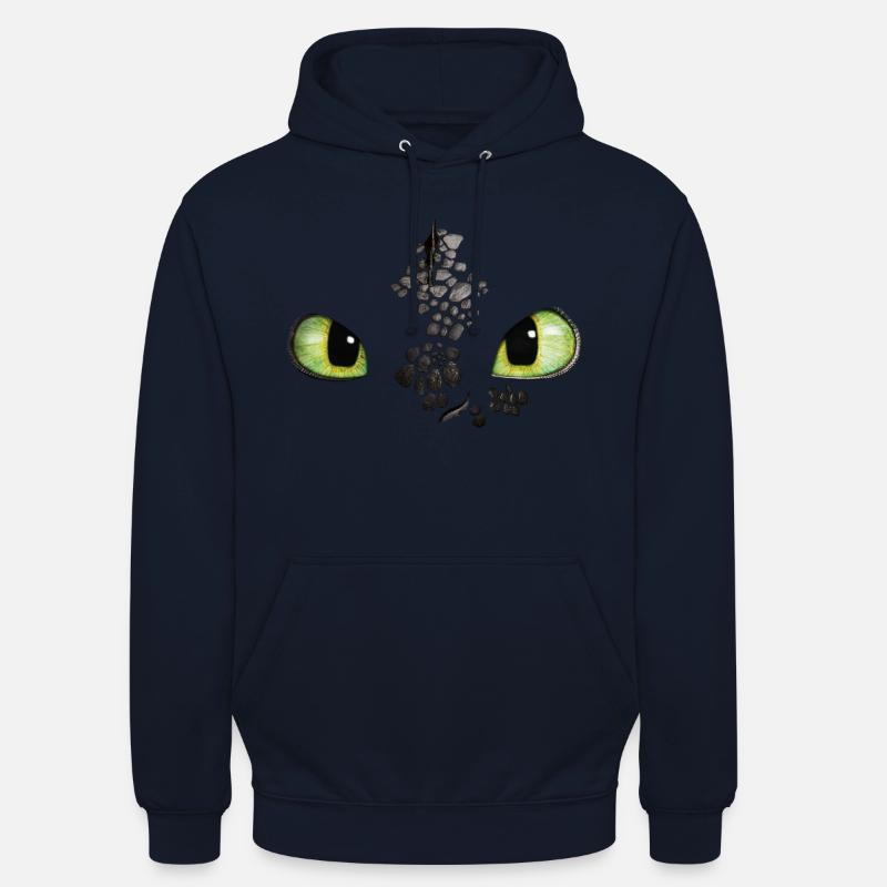 Cómo entrenar a tu disfraz de dragón desdentado fácil - Sudadera con capucha unisex - azul marino