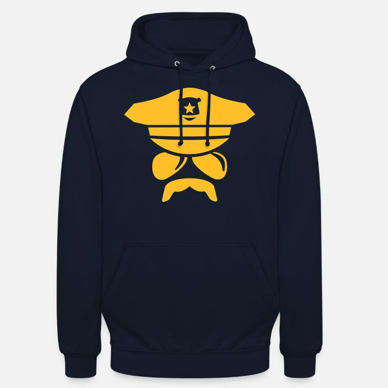 Cop - politimann - Unisex-hettegenser - marine