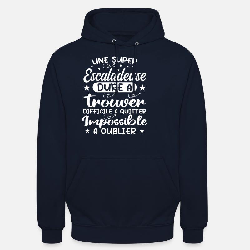 Ein Superkletterer - Kletterer Geschenk - Unisex Hoodie - Navy