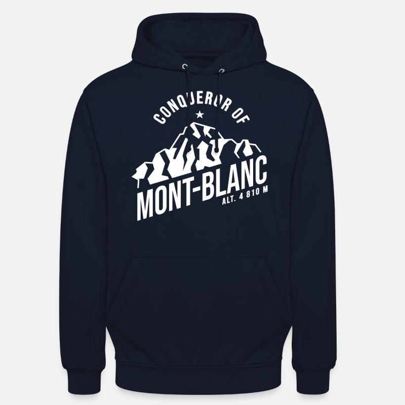 conquérant du Mont Blanc - Sweat-shirt à capuche unisexe - marine