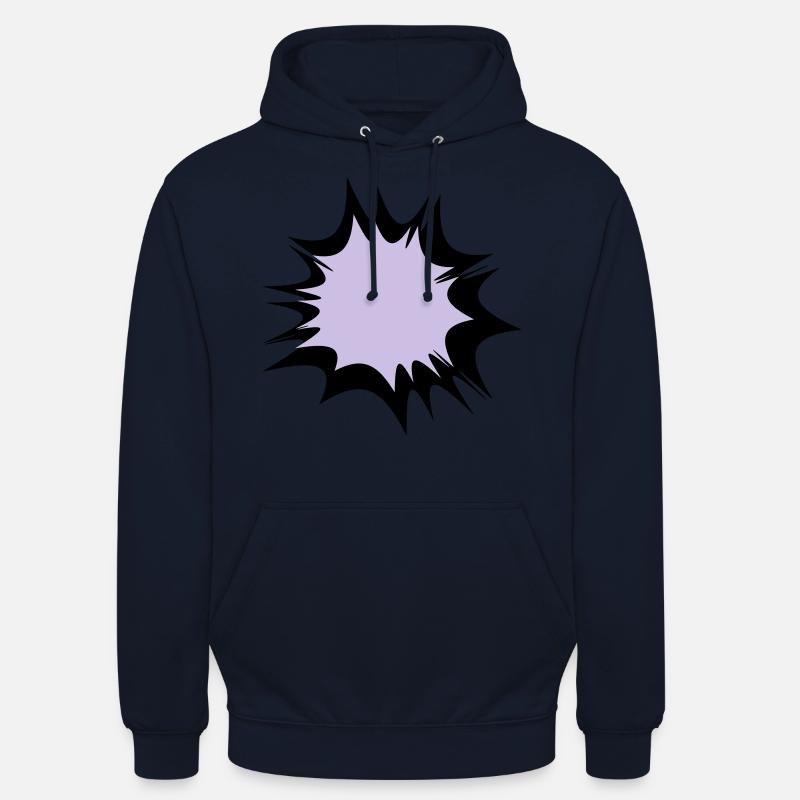 Comic speech bubble explosion - Unisex Hoodie - navy